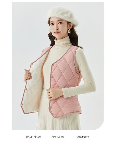Chaleco Corto de Terciopelo para Otoño e Invierno Mujer - Image 24