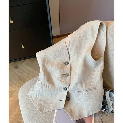 Old Women's Stylish Elegant Sleeveless Vest