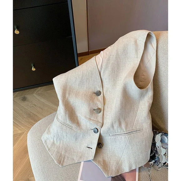 Old Women's Stylish Elegant Sleeveless Vest
