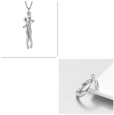 Collar Abrazo de Amor - Joyería Unisex para Parejas - Image 20