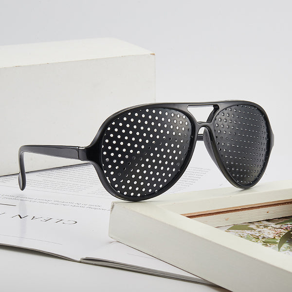 Gafas de Sol Retro con Decoración Pinhole - Estilo Vintage
