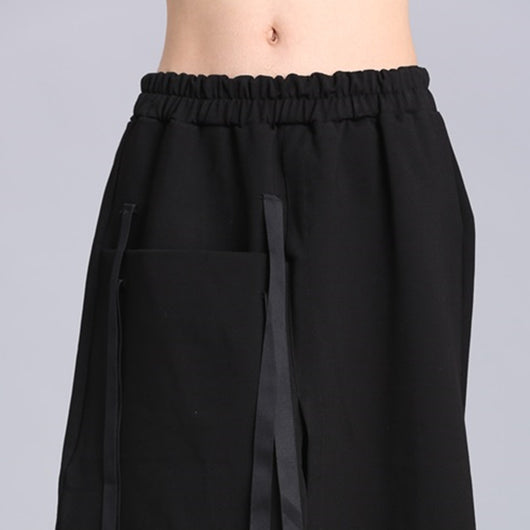 Falda Recta con Cintura Elástica Irregular - Image 7