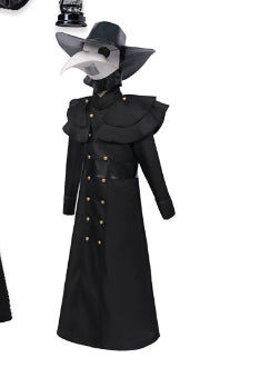 Disfraz de Doctor de la Peste Medieval - Traje Oscuro Cuervo para Halloween - Image 7