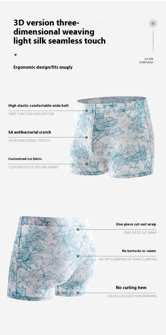 Bóxers de Seda de Hielo para Hombre - Pantalones Cómodos para Casa - Image 15