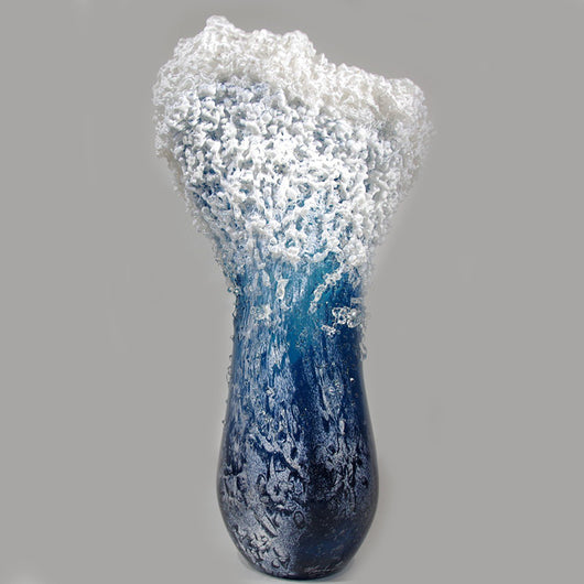 Florero Decorativo de Resina con Ondas Elegantes para Hogar y Cafeterías - Image 4