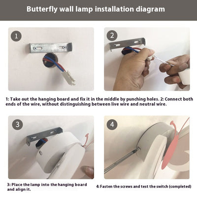 Lámpara de Pared Mariposa Infantil - Luz LED para Dormitorio Niños - Image 22