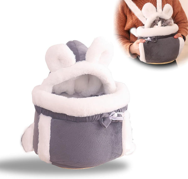 Mochila Transportadora para Gatos y Perros con Bolsillos Frontales