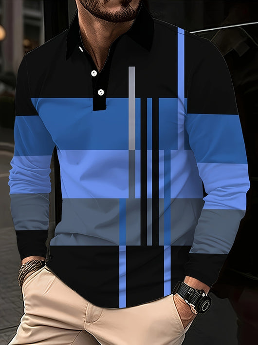 Camisa Casual Slim Fit con Estampado 3D y Cuello Solapa - Image 12