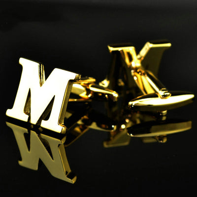 Gemelos de Letras Chapados en Oro 14K A-Z - Image 2