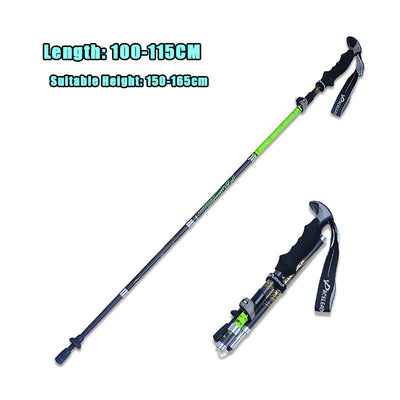 Bastones de Trekking Plegables en Carbono para Senderismo - Image 2