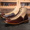 Botas de Motocicleta Estilo Retro Americano para Hombre
