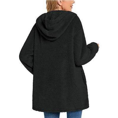 Cardigan Tipo Sudadera con Capucha y Bolsillos - Abrigo Casual Europeo - Image 27