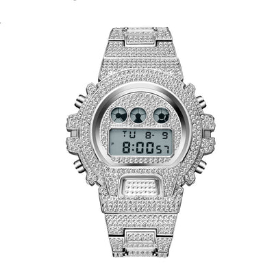 Reloj para Hombre de Diamantes Completos Resistente al Agua - Image 8