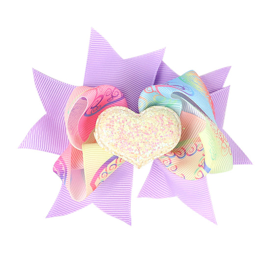 Pasador de Moño Infantil Multicapa con Detalle de Amor - Image 22