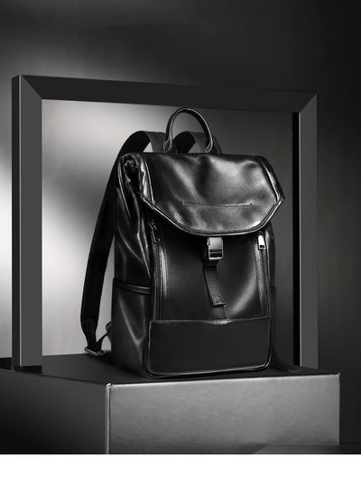 Mochila de Cuero Genuino para Hombre - Gran Capacidad - Image 8