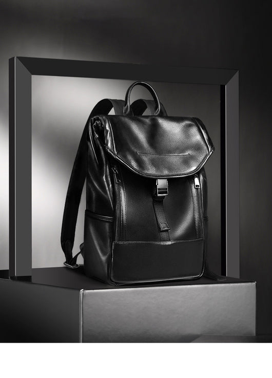Mochila de Cuero Genuino para Hombre - Gran Capacidad - Image 8