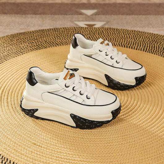 Zapatillas Retro Gruesas con Suela Hueca - Estilo Versátil para Mujer - Image 6