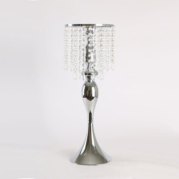 Portavelas de Cristal Artesanal - Decoración Elegante para Eventos y Mesas