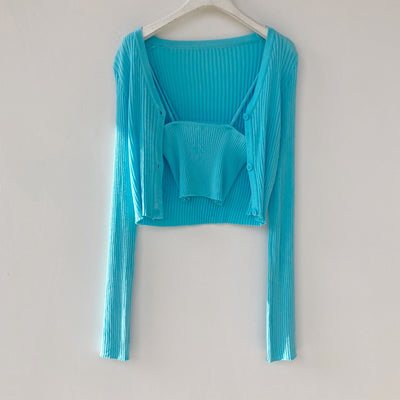 Cardigan Holgado Estilo Universitario para Mujer - Image 119