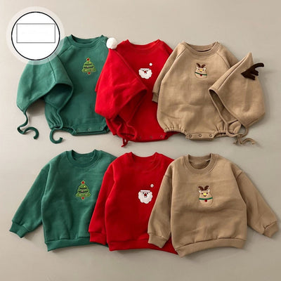 Enterizo Acolchado de Terciopelo para Bebés y Niños Pequeños - Image 11