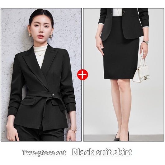 Traje Ejecutivo Femenino con Camisa de Cuello Solapa y Pantalón - Image 10