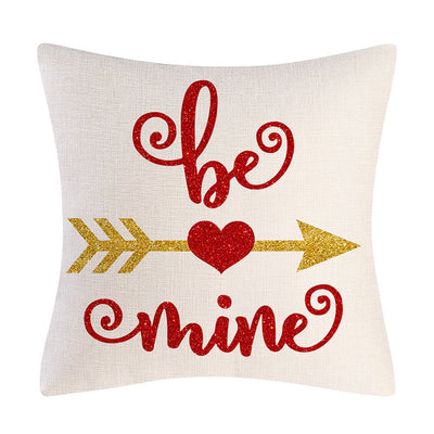 Funda de Almohada de Lino para Regalo del Día de San Valentín - Image 7
