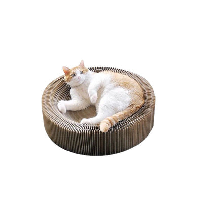Rascador Corrugado para Gatos con Diseño Acordeón Resistente - Image 5