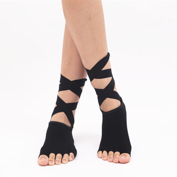 Calcetines de Yoga Antideslizantes con Dedos Separados para Mujer - Image 4