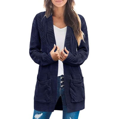 Cardigan Trenzado para Mujer Largo - Image 20
