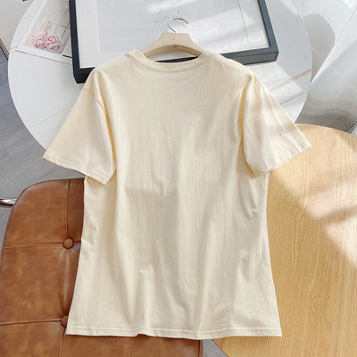 Playera Holgada Cuello Redondo con Estampado - Image 7