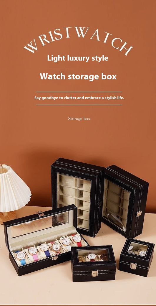 Caja Organizadora de Cuero para Relojes de Lujo - Image 22