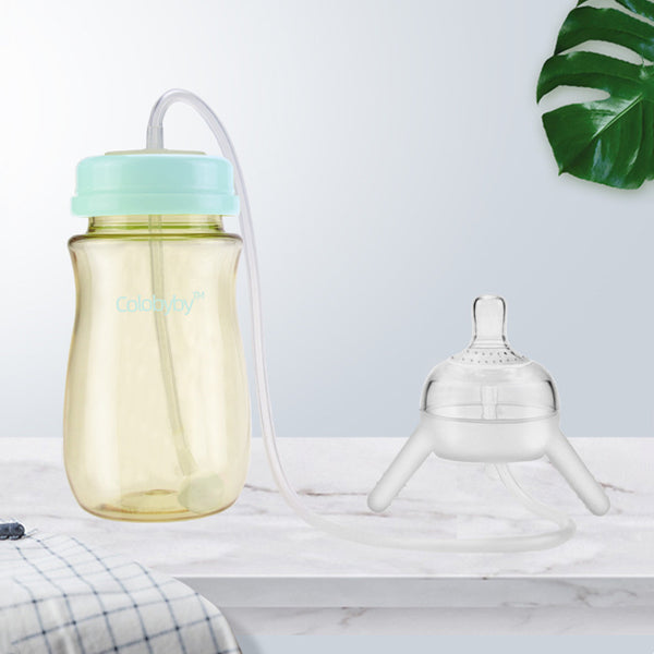 Vaso de Transición con Popote Largo - Destete Independiente
