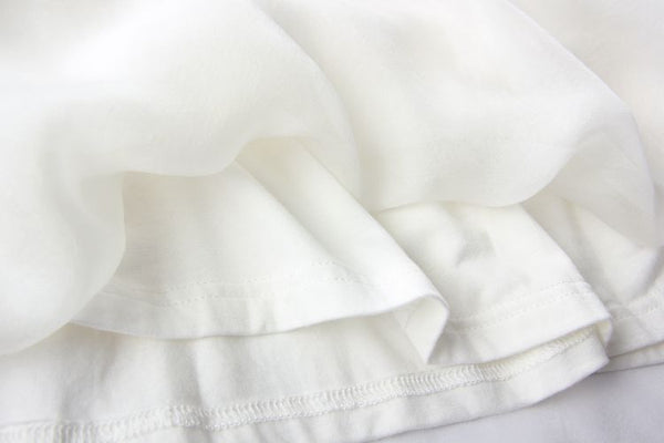Vestido Largo de Seda Blanca Ajustado