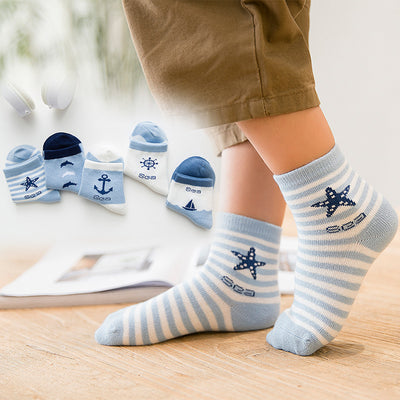 Calcetines Infantiles de Algodón con Diseño Oceánico - Image 6