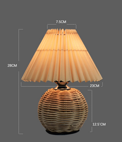 Lámpara de Mesita de Noche con Pliegues - Iluminación Elegante para tu Dormitorio - Image 9
