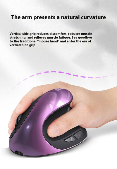 Ratón Inalámbrico Ergonómico Vertical de Tres Generaciones con Carga Inductiva - Image 16