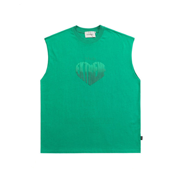 Camiseta Tirantes Foam Love Guochao - Diseño Minimalista Solid Color para Hombre - Image 3