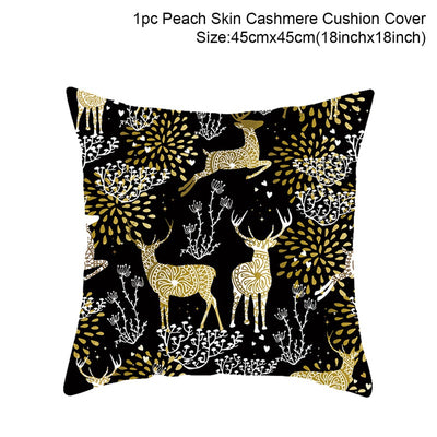 Funda de Almohada Navideña de Lino para Sofá - Image 27
