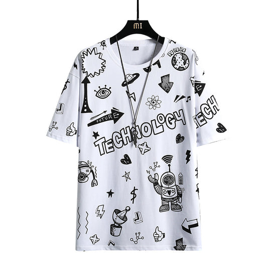 Playera Manga Corta Tendencia para Adolescentes - Image 9