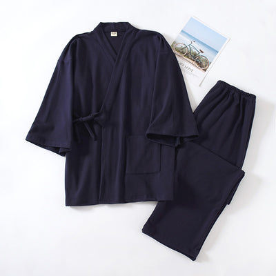 Pijama Kimono Japonés Muji para Hombre - Abrigo Térmico Premium - Image 8