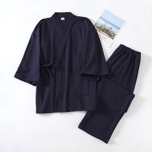 Pijama Kimono Japonés Muji para Hombre - Abrigo Térmico Premium - Image 8