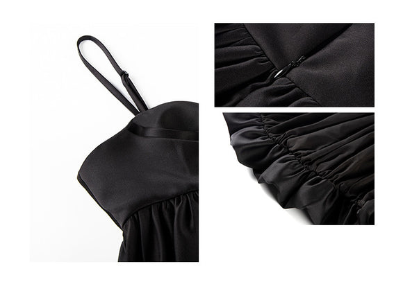 Top Tubo con Tirantes Negros - Blusa Deportiva Elegante