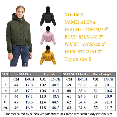 Chaqueta Suelta de Algodón para Mujer - Manga Larga Casual - Image 7