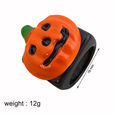 Anillos de Calabaza, Murciélago y Fantasma para Halloween - Image 12