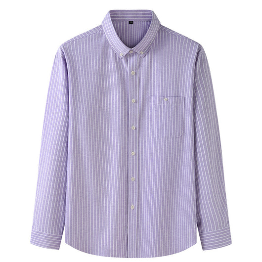 Camisa Casual Holgada de Algodón para Hombre Talla Grande - Image 5