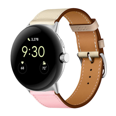 Correa de Cuero PU Bicolor para Google Watch - Estilo y Durabilidad - Image 13