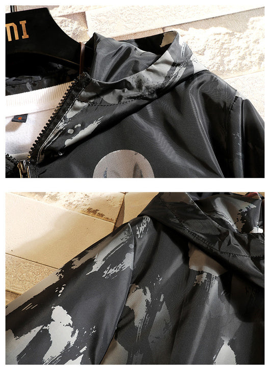 Chaqueta Hoodie Camuflada con Cierre para Hombre - Image 15