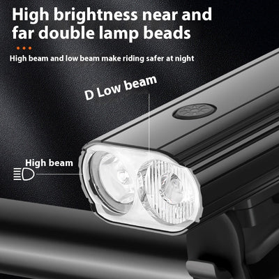 Luz Delantera LED Recargable USB-C para Bicicleta - Aluminio Resistente - Image 3