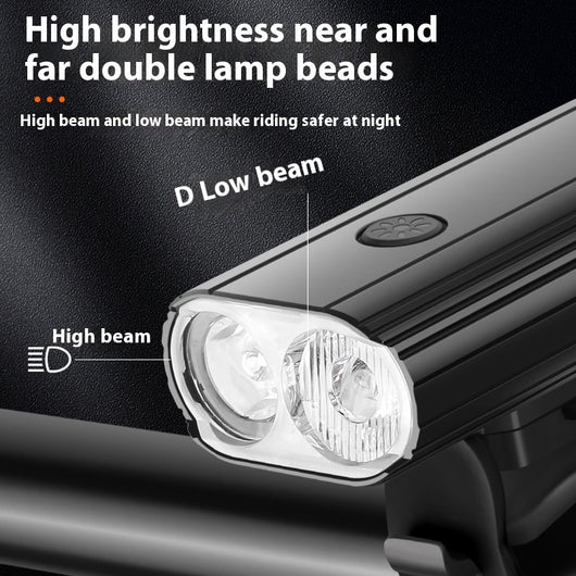 Luz Delantera LED Recargable USB-C para Bicicleta - Aluminio Resistente - Image 3