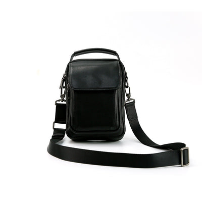 Bolsa Mensajera de Cuero Genuino Retro - Estilo Casual para Hombre - Image 5